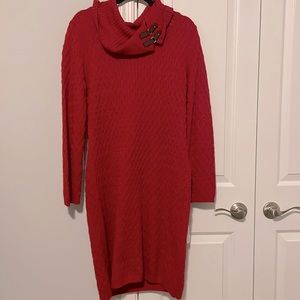 Brand new, Red, knit sweater dress